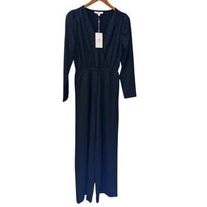 NWT‎ Shabby Chic Jumpsuit Women Medium Presley Black Glitter Shimmer Going Out